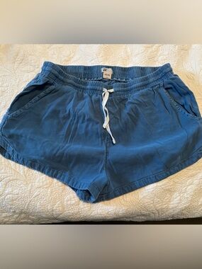 Billabong Women's Slate Blue Drawstring Athletic Shorts